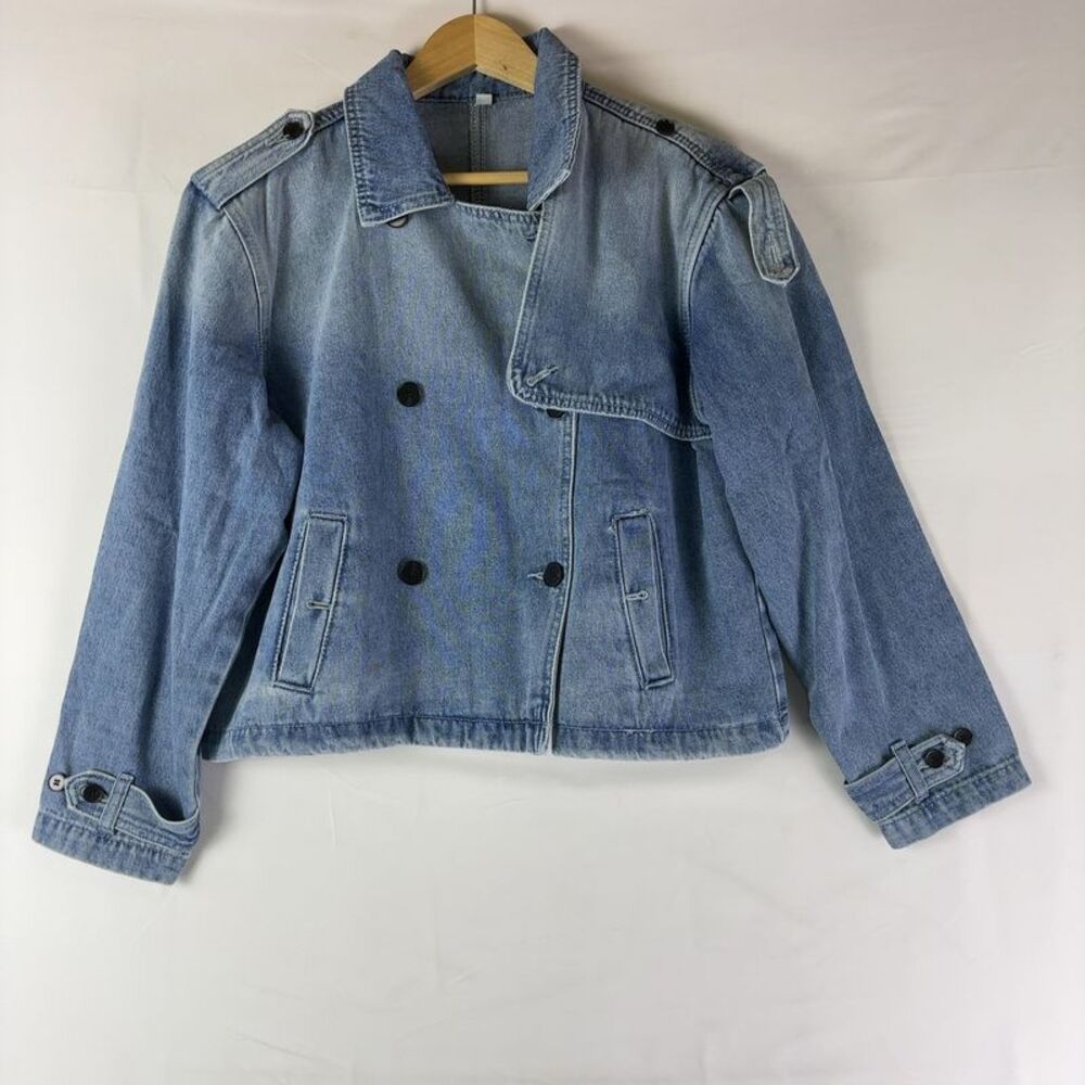Unknown Notch Collar Double Breasted Jacket